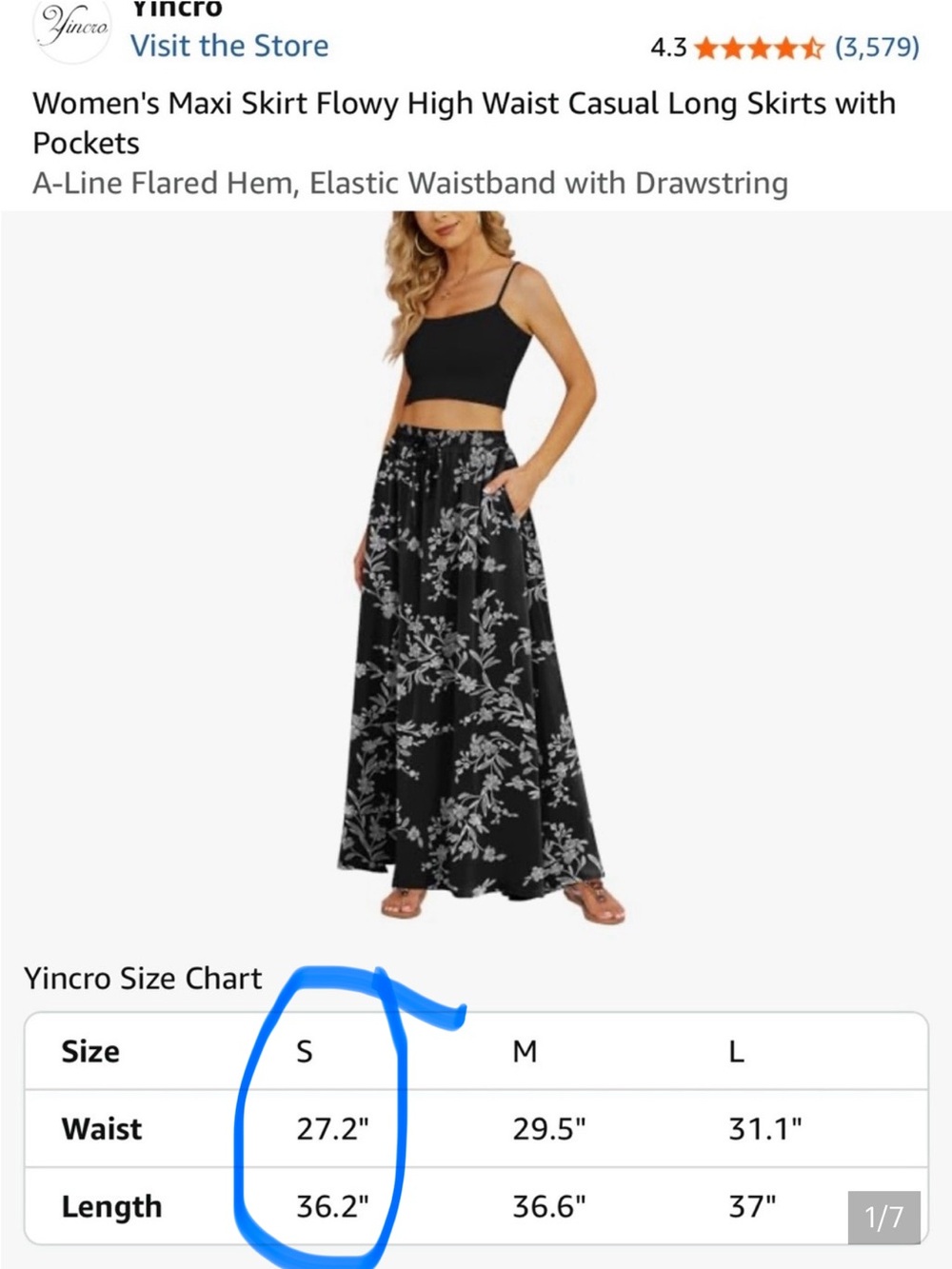 Black Floral Maxi Skirt - Elegant Women's Skirt. New without tags.